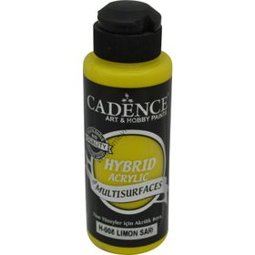 Cadence 120 ml H008 Limon Sarı Hybrid Multisurfaces Akrilik Boya