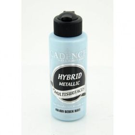 Cadence 120 ml H809 Metalik Bebek Mavi Hybrid Metallic For Multisurfaces Tüm Yüzeyler İçin Metalik Boya