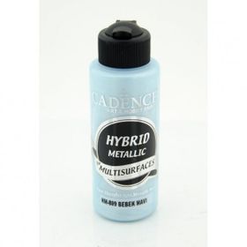 Cadence 120 ml H809 Metalik Bebek Mavi Hybrid Metallic For Multisurfaces Tüm Yüzeyler İçin Metalik Boya