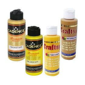 Cadence 120 ml Sarı Permolit Akrilik Boya