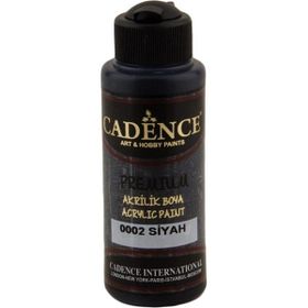 Cadence 120 ml Siyah Akrilik Boya Su Bazlı Ahşap Boya