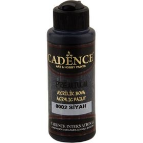 Cadence 120 ml Siyah Akrilik Boya Su Bazlı Ahşap Boya