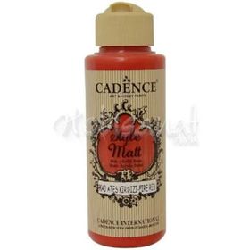Cadence 120ml 9040 Ateş Kırmızı/Fire Red Style Matt Akrilik Boya