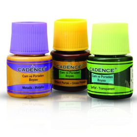 Cadence 14 Mürdüm 45 ml Şeffaf Cam ve Seramik Boyası