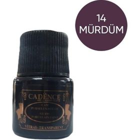 Cadence 14 Mürdüm 45 ml Şeffaf Cam ve Seramik Boyası