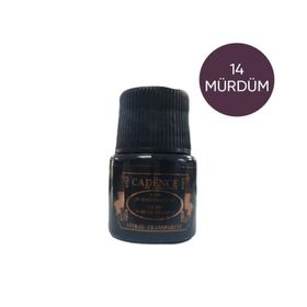Cadence 14 Mürdüm 45 ml Şeffaf Cam ve Seramik Boyası
