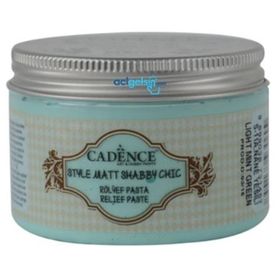 Cadence 150 ml SR11 Açık Nane Yeşili Shabby Chic Rölyef Pasta