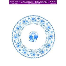 Cadence 17x25 cm RR-053 Renkli Rub-On Transfer
