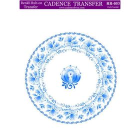 Cadence 17x25 cm RR-053 Renkli Rub-On Transfer