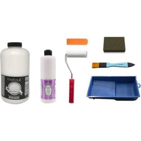 Cadence 2 lt Eskimiş Beyaz Boya 500 ml Parlak Vernik Set