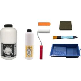 Cadence 2 lt Eskimiş Beyaz Boya 500 ml Parlak Vernik Set