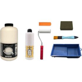Cadence 2 lt Taffy Boya 500 ml Yarımat Vernik Set