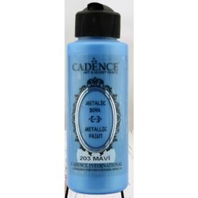 Cadence 203 Mavi 120 ml Metalik Boya