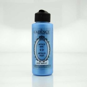 Cadence 203 Mavi 120 ml Metalik Boya