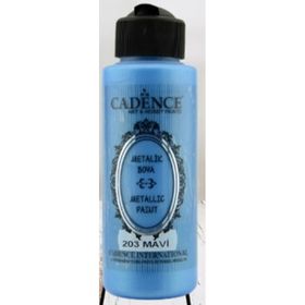 Cadence 203 Mavi 120 ml Metalik Boya