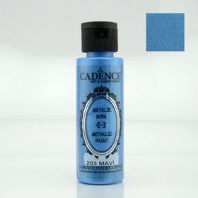 Cadence 203 Mavi 70 ml Metalik Sedefli Boya