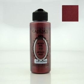 Cadence 236 Bordo 120 ML Sedefli Metalik Boya