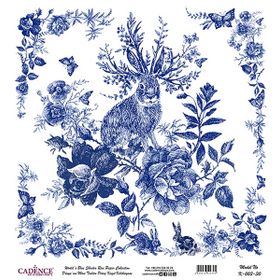 Cadence 30x32 cm K003 Boya Dünya'nın Mavi Tonları Pirinç Kağıt