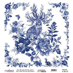 Cadence 30x32 cm K003 Boya Dünya'nın Mavi Tonları Pirinç Kağıt
