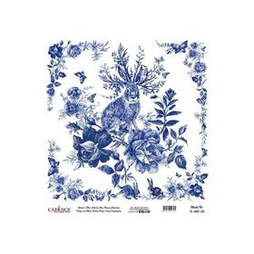 Cadence 30x32 cm K003 Boya Dünya'nın Mavi Tonları Pirinç Kağıt