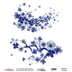 Cadence 30x32 cm K014 Boya Dünya'nın Mavi Tonları Pirinç Kağıt
