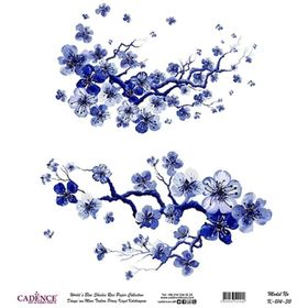 Cadence 30x32 cm K014 Boya Dünya'nın Mavi Tonları Pirinç Kağıt