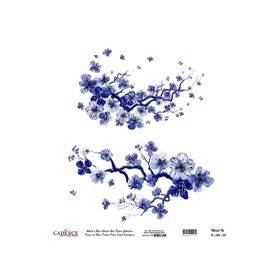 Cadence 30x32 cm K014 Boya Dünya'nın Mavi Tonları Pirinç Kağıt
