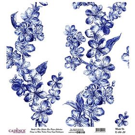 Cadence 30x32 cm K016 Boya Dünya'nın Mavi Tonları Pirinç Kağıt