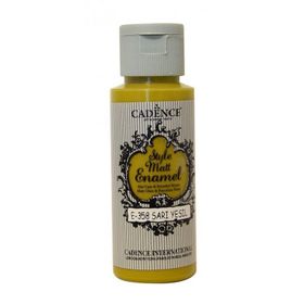 Cadence 358 Sarı Yeşil Enamel 59ML Cam & Porselen Boyası