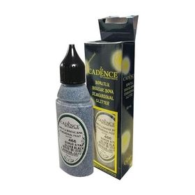 Cadence 466 Simli 50 ml Gümüş Siyah Boncuk Boyası