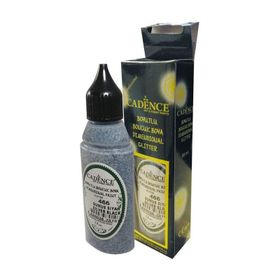 Cadence 466 Simli 50 ml Gümüş Siyah Boncuk Boyası