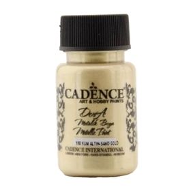 Cadence 50 ml 198 Kum Altın Dora Metalik Boya