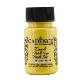 Cadence 50 ml 199 Kanarya Sarısı Dora Metalik Boya