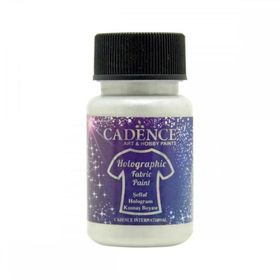 Cadence 50 ml Şeffaf Hologram Simli Kumaş Boyası