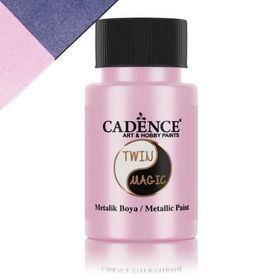 Cadence 50 ml TM-09 Mavi-G.Pembe Twin Magic Metalik Boya