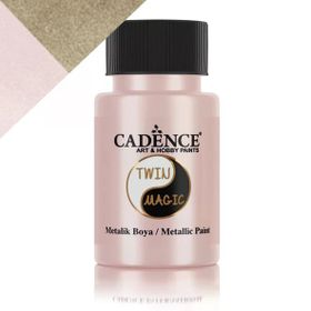 Cadence 50 ml TM-15 Altın-G.Pembe Twin Magic Metalik Boya