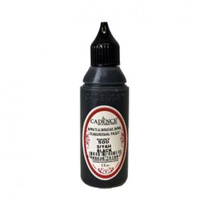 Cadence 500 Opak 50 ml Siyah Boncuk Boyası