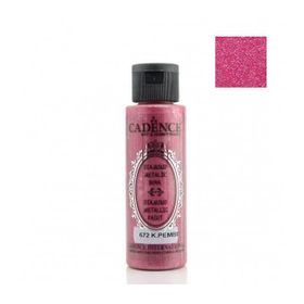 Cadence 70 ml Koyu Pembe 672 Diamond Metalik Boya
