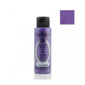 Cadence 70 ml Mor 674 Diamond Metalik Boya