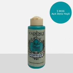 Cadence 9036 Açık Deniz Yeşili Style Matt Akrilik Boya