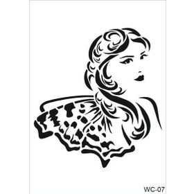 Cadence A4 Woman Collection WC-07 Stencil Şablon