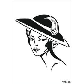 Cadence A4 Woman Collection WC-09 Stencil Şablon