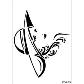 Cadence A4 Woman Collection WC-10 Stencil Şablon