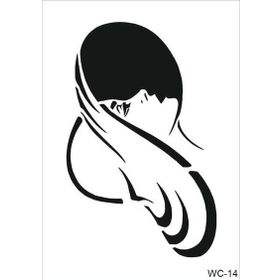 Cadence A4 Woman Collection WC-14 Stencil Şablon