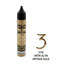 Cadence Antik Altın 3D Boyutlu 25ml Boncuk Boya