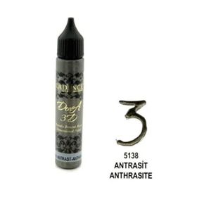 Cadence Antrasit 3D Boyutlu 25ml Boncuk Boya