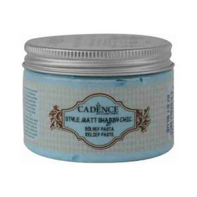 Cadence Bebek Mavi Shabby Chic 350 gr Rölyef Pasta