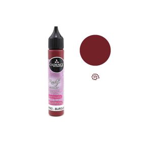 Cadence Bordo Renkli İnciler Boyutlu 25ml Boncuk Boya