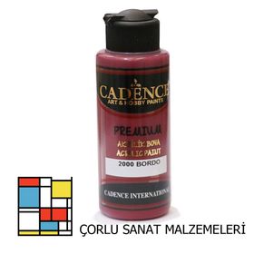 Cadence Bordo Su Bazlı 120 ml Ahşap Akrilik Boya