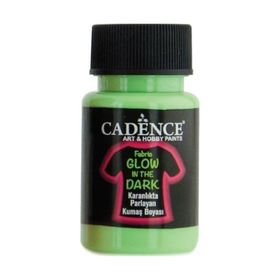 Cadence Boya Karanlıkta Parlayan Koyu Yeşil 50 ml Kumaş Boyası